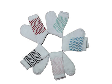 Kit com 12 Pares de Meia Cano Médio Aerobica Academia Feminina CORES DIVERSAS e SEM OPÇÃO DE ESCOLHA. Meias aeróbicas em tamanho único, que calça do 33... 