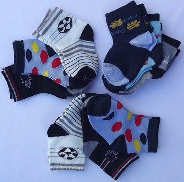 Kit Com 12 Pares De Meias Infantil Temos para Meninas e Meninos Temos Masculino e Feminino  >> Não é possível escolher modelos << >> Informar tamanho desejado do KIT... 