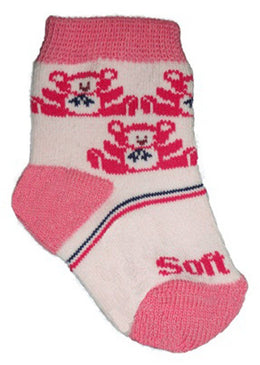Meia para Bebê Menina de Algodão S42-4451 Detalhes do ProdutoMeia para bebê, de algodão, fina e macia, ideal para o conforto do seu bebê; colorida, com... 