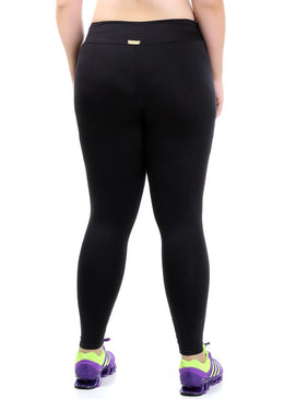 Calça Fitness Fuso Plus Size, para você que é antenada em moda fitness e super na moda, as tiras é a última tendência. Use e... 