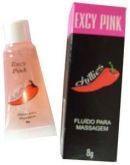 Chillies Excy Pink - Excitante Feminino 8g Gel hidratante para uso feminino que auxilia na lubrificação, aquece e excita. Aumenta o desejo sexual na penetração e... 