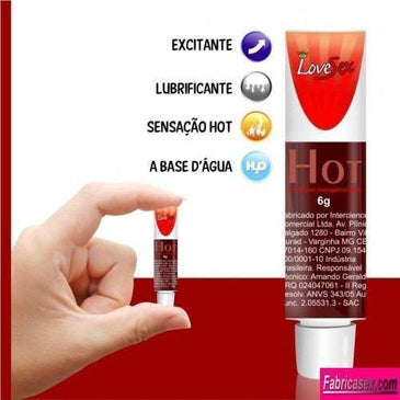 GEL FUNCIONAL HOT 6 GR LOVE SEX Gel excitante que ativa a circulação dos vasos sanguíneos aumentando a sensibilidade do local proporcionado mais prazer e uma... 