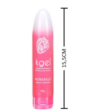 Kgel Lubrificante ìntimo 80G - Aroma de Morango  Foi desenvolvido em um formato sugestivo para ser utilizado tanto com seu ótimo lubrificante ( A base... 