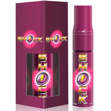 Shock Spray  Shock é uma loção unissex que proporciona vibrações, estímulos e pequenos choques quando em contato com a pele mais sensível do corpo. O... 