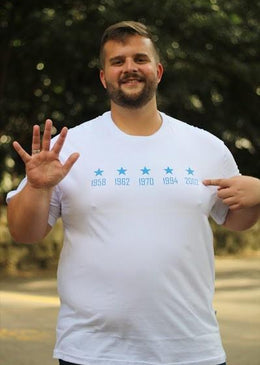 Camiseta Masculina Plus Size do P ao G4 Camiseta Estampada mostrando as estrelas do nosso Brasil!! Vamos rumo ao Hexa.Venha torcer junto com a Kamanaco, Temos... 