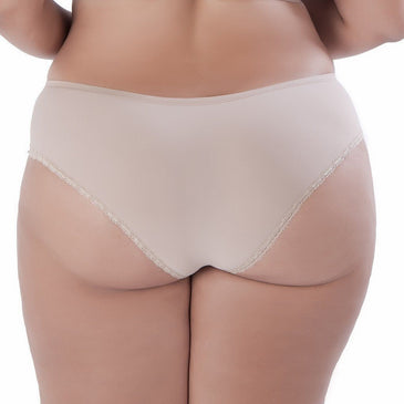 Kit composto por 2 calçolas (calcinha plus size)	Contém 2 unidades preto e chocolate.

Composição
%


 POLIAMIDA
90%


ELASTANO
10%


FORRO ALGODÃO
100%

 