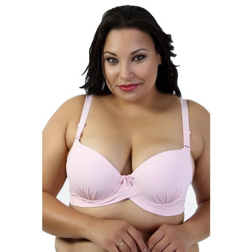 Soutien C/  Bojo Plus Size Reforçado  ValentinaSoutien C/Bojo Plus Size confeccionado com microfibra lisa, tecido super macio e confortável. Os bojos são encapados com microfibra... 