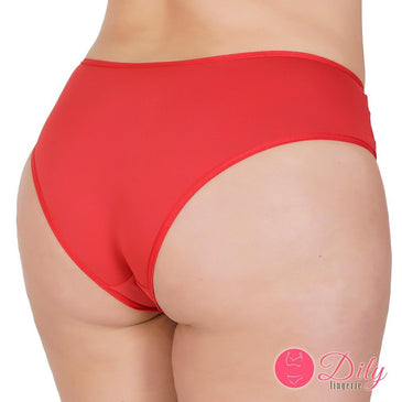 Tangão plus size, com renda na frente e 3 meia perolas, confeccionado em microfibra de poliamida de alta qualidade.Fabricação própria.A modelo veste tamanho MComposição: 90%... 