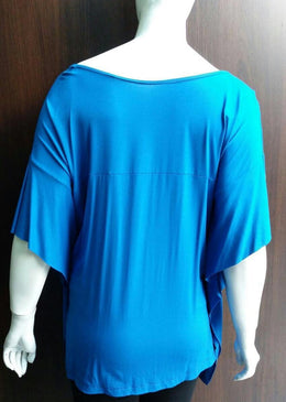 Blusa Ampla Recortes Visco Composição 96% Viscose 4% Elastano 