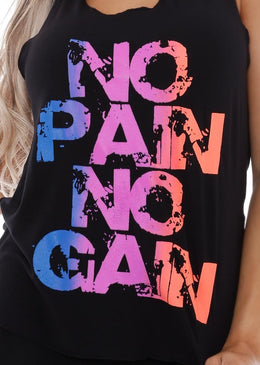 Descrição: Regata Longa No Pain No Gain Feminina Coleção Hard Clothing Fit com Estampa na parte da frente em SilkScreen. Regata Fitness Feminina de Tecido Viscolycra de ótima qualidade com... 