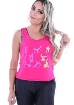 Descrição: Regata Curta Rotina Feminina Coleção Hard Clothing Fit com Estampa na parte da frente em SilkScreen. Regata Fitness Feminina de Tecido Viscolycra de ótima qualidade com acabamento em FluFlu na... 