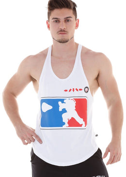Descrição: Regata  Super Cavada Fitness Masculina Coleção Hard Clothing Fit em malha viscolycra de ótima qualidade, estampa Ryu emborrachada na parte da frente.Hard Clothing Fit utilizam o material Plastisol  na estampa, deixando... 