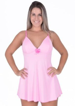 Camisola Dávila Lilypink, confeccionada em Jersey, tecido super macio, confortável,  de secagem rápida, Alças fixas e um laço de cetim no entremeio. desenvolvida com o caimento perfeito... 