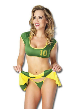 Fantasia Brasileirinha. Acompanha Tanga.Na compra de uma fantasia linhas Clássica ou Requinte ou duas da linha Mini ganhe de brinde 1 (um) Gel Comestível para... 