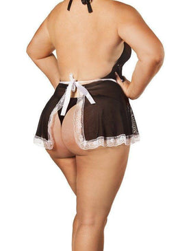 Fantasia Empregada Acompanha tanga avental e tiara.Na compra de uma fantasia linhas Clássica ou Requinte ou duas da linha Mini ganhe de brinde 1 (um)... 