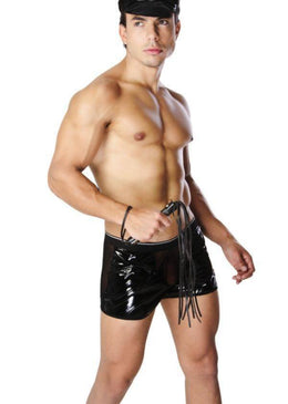 Fantasia Masculina Policial. Acompanha quepe. Na compra de uma fantasia da linha masculina ganhe de brinde 1 (um) Gel Comestível para sexo oral ICED sem opção... 