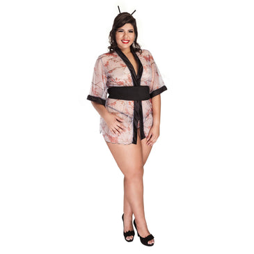 Fantasia Oriental. Tamanho Plus Size.Na compra de uma fantasia linhas Clássica ou Requinte ou duas da linha Mini ganhe de brinde 1 (um) Gel Comestível... 