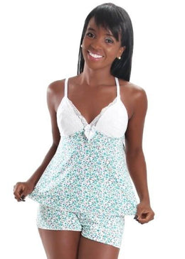 BABY DOLL KIRA E CONFECCIONADO EM JERSEY ESTAMPADO,  BOJO LISO EM RENDA FORRADO COM MALHA.  LEVE E COM OTIMO CAIMENTO.CUIDADOS:-Não alvejar;-Não deixar de molho;-Não passar;-Usar... 