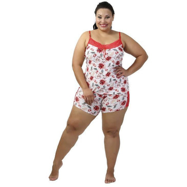 Short doll  Vanda Plus SizeShort Doll Vanda Plus SIZE .Em liganete,com um lindo detalhe em renda,na blusa Com short lindo com detalhe em renda na lateral. Composição: Liganete: Poliester... 
