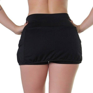 Short saia running em tecido 