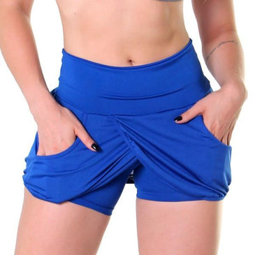 
Short saia running em tecido 