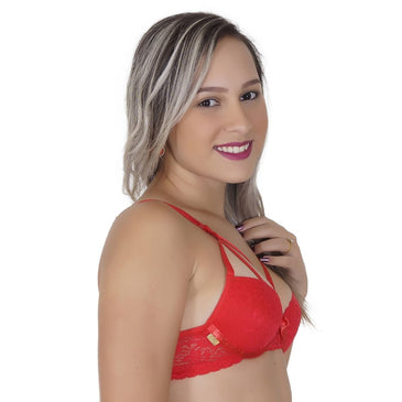 kit de 5 Soutiens avulso modelo Strappy , fabricado em Micro Fibra, com bojo bolha nos tamanhos P e M e tradicional nos G e... 