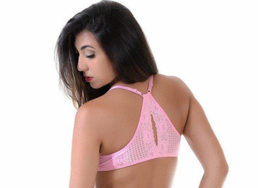 Soutien nadador em microfibra lisa com detalhe em renda nas costas ,com alças fixas e reguláveis. TAMANHOS : P, M e G. CORES: VARIADAS! Composição: 90%... 