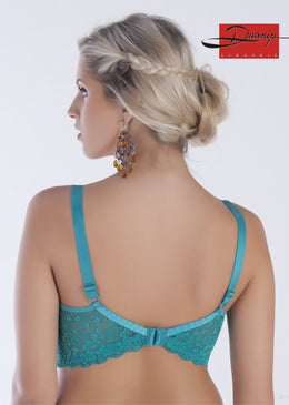 Soutien cropped em renda com bojo e arco. Palhetas laterais, elástico largo com costura dupla e alças largas para maior conforto.Composição: 85% Poliamida, 15% Elastano,... 