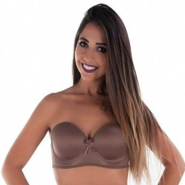 Soutien Tomara que caia bojo inteiro em espuma com três tiras de elástico nas costas. Moderno e Confortável.COMPOSIÇÃO:100% POLIÉSTER. 