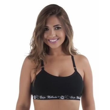 Top de cotton com elástico exposto nadador.com Conforto e comodidade para seu corpo.Trazendo um caimento que valoriza o Corpo feminino!!!Compre nossos produtos E conheça de Perto nosso trabalho...Você... 