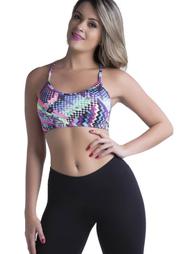 Linda e cheio de estilo, o top de alcinha estampado é a peça ideal para o seu exercício ou para o dia a dia. Confortável, prático e... 