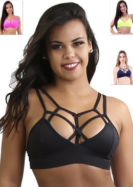 Kit Top Fitness Tiras Frente Única Liso Cores Variadas Tamanho P - Kit Promocional Com 10 Tops, para você que é antenada em moda fitness e... 