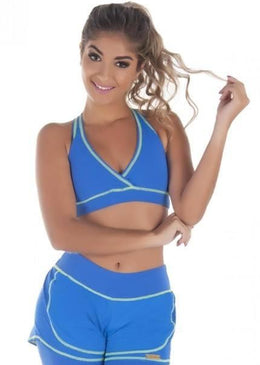 Tipo: Top de suplex de poliamida com detalhe.Possui bojo: nãoTamanho: Modelado em manequim 42 para tamanho M. Possui proteção solar contra raios UV. Composição: 90% poliamida... 