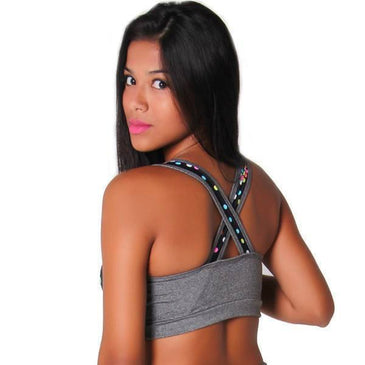 Top fitness em poliamida	 tecido macio	 confortável e com ótima elasticidade. Marca: Carioca FitComposição: 90% Poliamida e 10% Elastano 