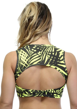 Top Fitness Tule Na Frente Suplex Estampado, modelando o corpo feminino para correr, caminhar, malhar na Academia, no Crossfit, Funcional, nas aulas de Pilates, Ioga,... 