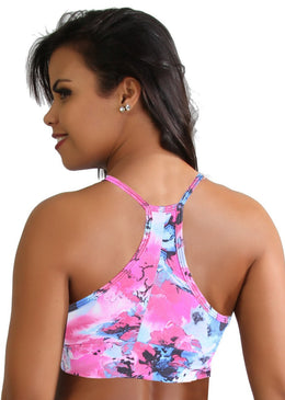 Top Fitness Yngra Estampado, modelando o corpo feminino para correr, caminhar, malhar na Academia, no Crossfit, Funcional, nas aulas de Pilates, Ioga, aulas de Zumba... 