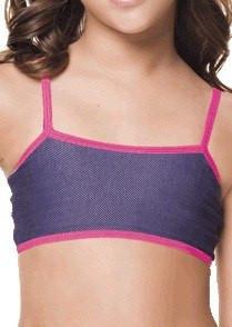 Top Juvenil de Romantic Jeans H4495 / H4501 Detalhes do ProdutoTop Juvenil de Romantic Jeans, sem arco, sem bojo, com viés Fluor e alças fixas,... 