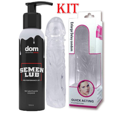 Combo perfeito, capa estimuladora e alongadora + o lubrificante mais desejado Semen Lub.Semen Lub - Gel Lubrificante Corporal  NOVO !!!!! Você vai AMAR !!!!!!Grande lançamento da... 