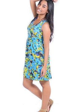 Descrição: Vestido em tecido radiosa estampado. Tecido macio e super confortável!Composição: 96% Viscose e 4% Elastano.A Modelo está vestindo tamanho M. 