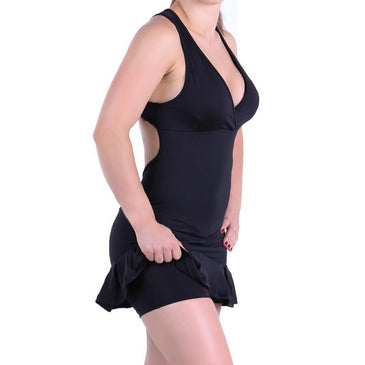 Vestido fitness confeccionado em tecido de poliéster com bojo Marca: Carioca Fit Composição: 90% Poliéster e 10% Elastano 