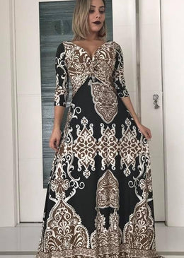 Vestido tamanho únicoVeste 36 ao 44Comprimento 1.55Decote cruzado 