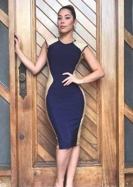 Vestido MidiTecido BandagemTamanho único veste 36 ao 40  