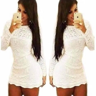 Vestido TricôManga FlareTamanho único veste 36 ao 40  