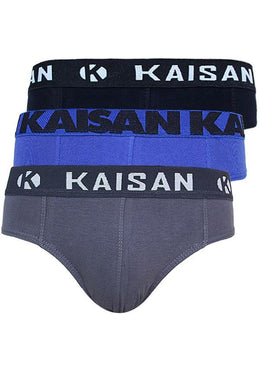 Kit com 3 Cuecas mode Slip, esse modelo de cueca é super confortável, ideal para homens conservadores!Confeccionada em cotton, possui elástico exposto com a marca... 