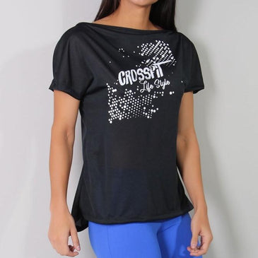 Blusa para academia com decote e elástico nas costas fabricada em tecido dry fit de poliéster. 
Marca: Carioca FIt 
Composição: 100% Poliéster
  