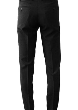  Calça masculina preta confeccionada em Oxford, lisa , com passantes no cós para melhor ajuste, fechamento por cochete e zíper no entremeio, bolsos faca na... 
