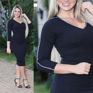 Vestido midi bandagemTamanho únicoveste 38 ao 44 